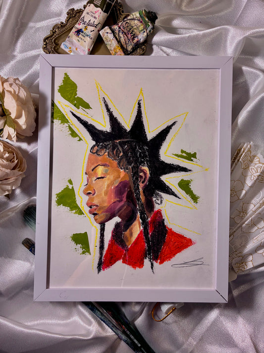 Framed "Rico nasty" original painting
