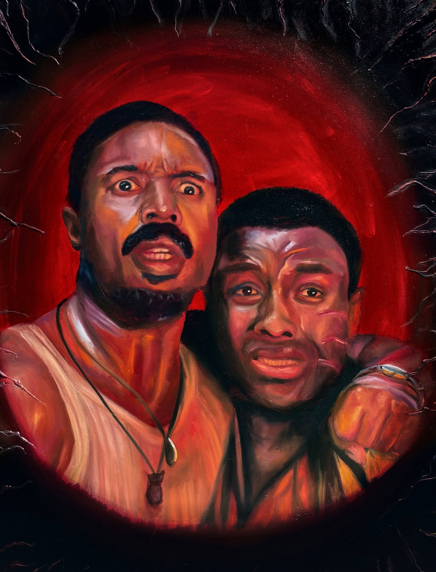 "Smoke & Sammie" Original oil painting