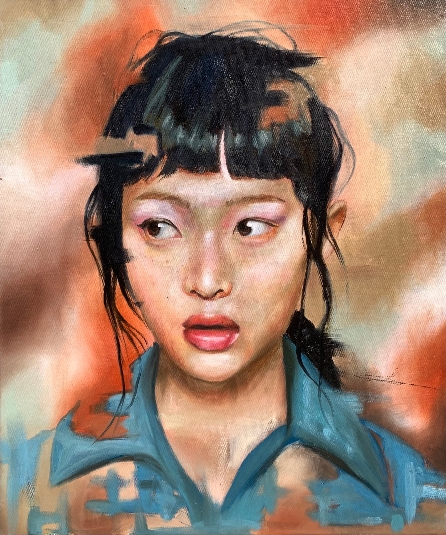 "Hanni Pham" Original oil painting