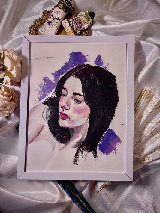 Framed "Lilac" original painting