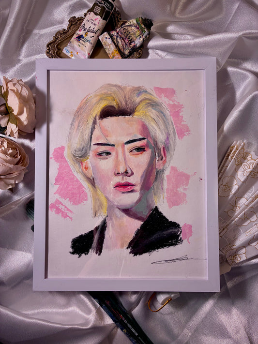 Framed "Ricky" original painting