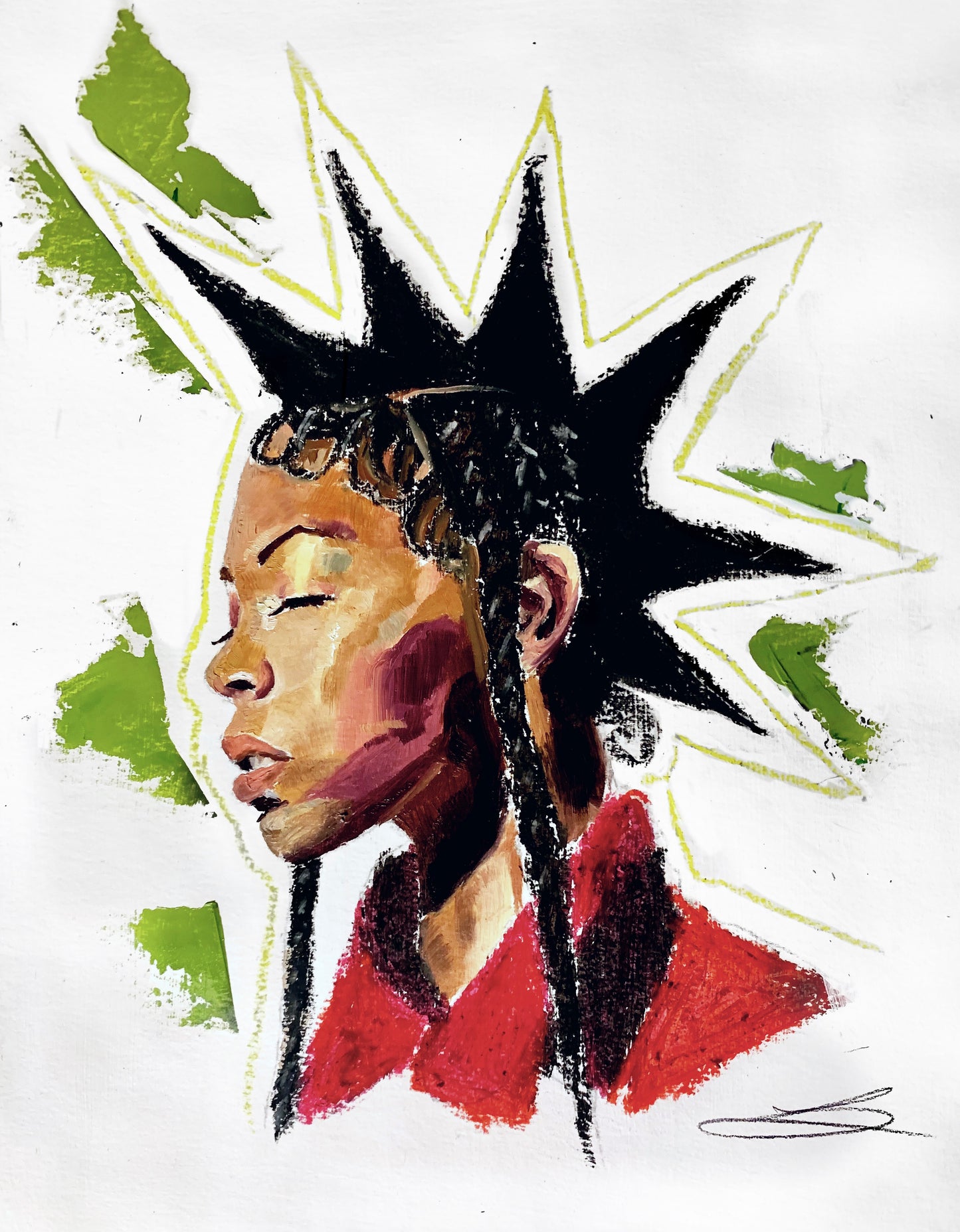 Framed "Rico nasty" original painting
