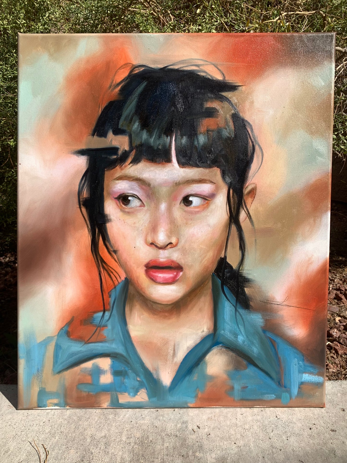 "Hanni Pham" Original oil painting